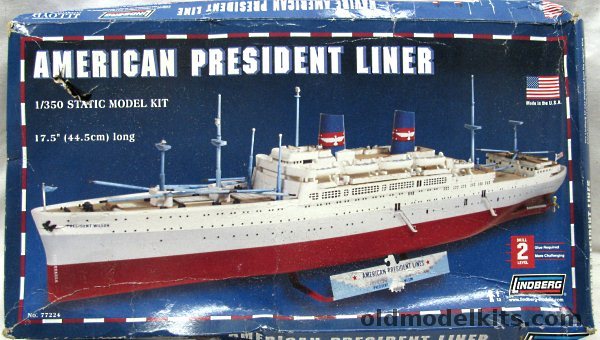 Lindberg 1/547 President Ocean Liner - President Wilson, 77224 plastic model kit